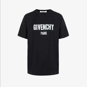 GIVENCHY PARIS DESTROYED T-SHIRT